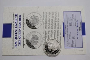 🧠🇳🇷 NAURU 10 DOLLARS 1994 SILVER PROOF QM + COA B75 #5 BX10 - Picture 1 of 6