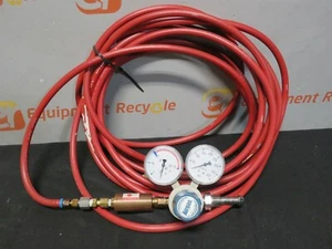 Airgas Y11-120A Duel Gauge Oxygen Gas Regulator Hose 400PSI Max - Picture 1 of 5