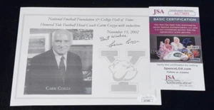 Carm Cozza "Yale Football Greatest Coach HOF" Signed Autographed Photo Auto JSA - Picture 1 of 5