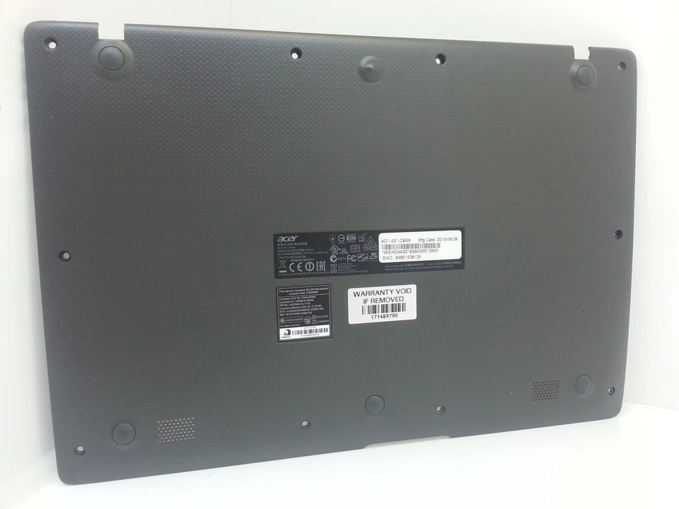 Acer Aspire AO1-431 14" Gris Original Funda Base + Pies de Goma B0985101/117 Foto 1 de 3