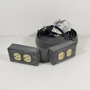 Flexiduct 8 ft. Power & Phone Extension, Lay Flat Cable Management  - Picture 1 of 4