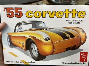 AMT 683 1955 CHEVY CORVETTE ROADSTER 3n1 1/25 modelo coche montaña Niob si - Imagen 1 de 3
