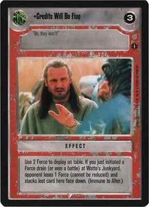 Credits Will Do Fine (Coruscant) | Decipher Star Wars CCG | NM/LP - Picture 1 of 1