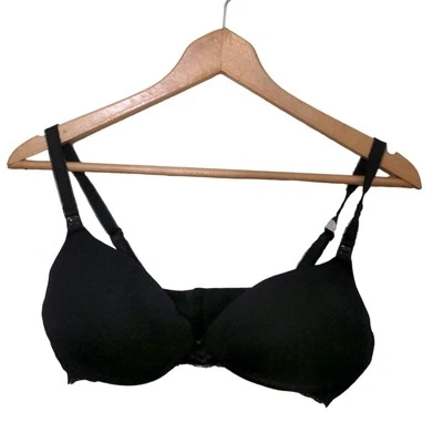Sutiã de renda preto maternidade maternidade - Imagem 1 de 4
