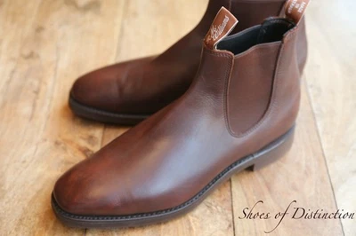 R.M. Williams Botas Chelsea de Cuero Marrón Zapatos para Hombres UK 12 H US 13 EU 46 Foto 1 de 4