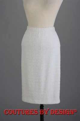 Falda St John Tejida Noche Boucle Forrada Crema Talla 6 Nueva con Etiquetas Foto 1 de 2