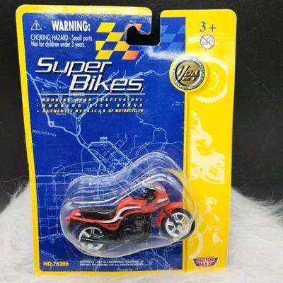 Motor Max Super Bikes 1/24 Scale Diecast & Plastic Kawasaki GP Z1100 NOS #76206 - Image 1 of 4