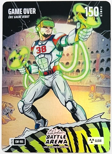 2026 Bo Jackson Battle Arena GAME OVER Eric Gagne Colosseum Battlefoil GLOW SSP