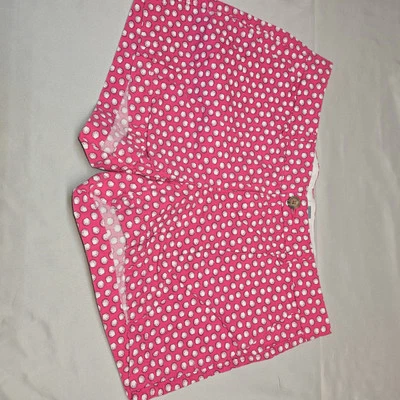 Pantalones Cortos Diarios Old Navy Para Mujer 6 Rosa con Lunares Blancos Bolsillos Chinos Informales   Foto 1 de 4