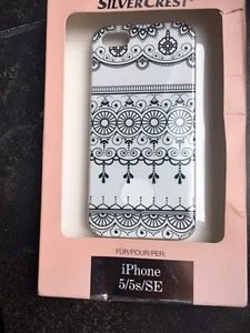 Etui Górna powłoka Cover Case Futerał ochronny NOWE ORYGINALNE OPAKOWANIE Iphone SE 5 5s białe ozdoby - Zdjęcie 1 z 2