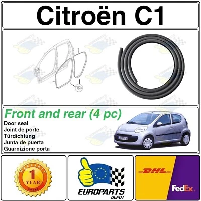 WINLAS CITROËN C1 (05-14) 5 PORTES JOINT DE PORTE CAOUTCHOUC AVANT ET ARRIÈRE 9025AL/AN