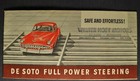 1954 DeSoto Power Steering Brochure FireDome PowerMaster Excellent Original 54