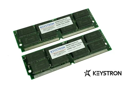 128MB 2x 64MB EDO DRAM SIMM 72p Memory RAM 72pin 16x4 ICs 60ns - Image 1 of 2