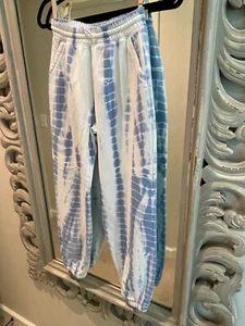 Gap Girls blue and white tie dye sweatpants - XL (12) (cotton, polyester) - Picture 1 of 5