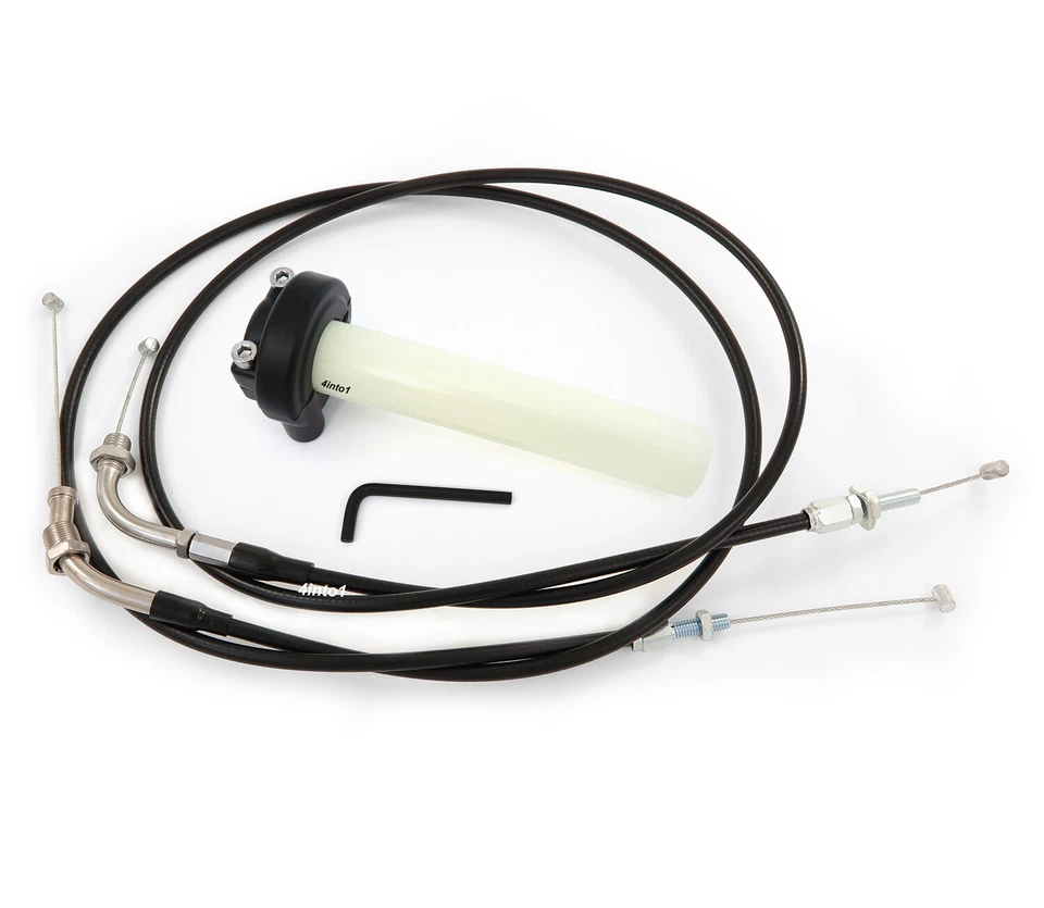 Throttle Push Pull Cable Set with Black Throttle Tube - Honda CB360 CL360 CJ360 - Image 1 of 1
