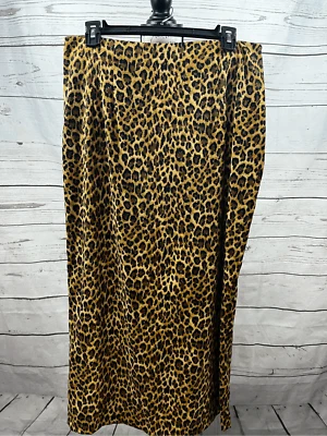 Briggs New York Leopard Print Skirt Womens Size 12 Pencil Animal Print Foto 1 de 3