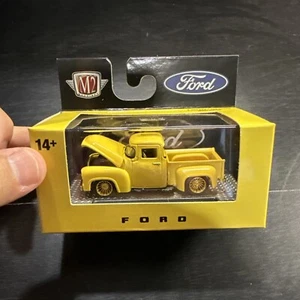 M2 1956 Ford F-100 Truck-Custom CHASE!!! Only 750 R86 Yellow Gold Wheels - Picture 1 of 11