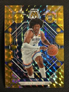 2022-23 Mosaic Jalen Williams Gold Prizm /10 #217 Thunder