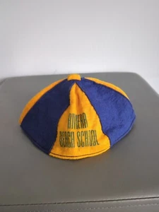Vintage RIVIERA BEACH SCHOOL Pasadena MD Felt Beanie Skull Cap - Picture 1 of 9
