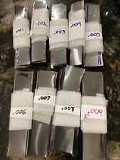 9 ASSORTED SIZES of PRECISION BRAND STEEL SHIM STOCK (FROM .001 To .009)