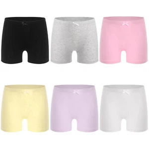 Kids Girls Shorts Gym Panties Casual Underwear Boyshorts Boxer Basic Bowknot - Picture 1 of 80