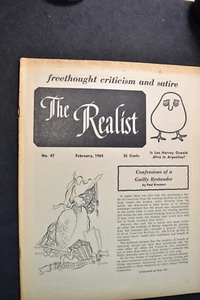 THE REALIST #47 FEBRUARY 1964 -RANT AGAINST CROATIAN TERRORIST - Picture 1 of 3