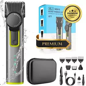 Rasoio Elettrico Rasoio Uomo Trimmer Elettrico Set Tutto Corpo Barba Naso - Foto 1 di 10