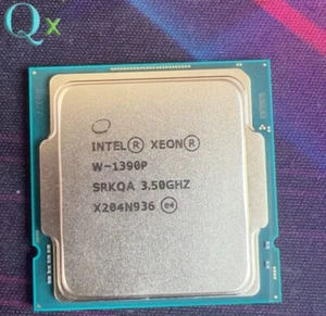 Intel Xeon W-1390P LGA-1200CPU Processor SRKQA 8-Core 16-Thread 3.50GHz 16MB - Afbeelding 1 van 1