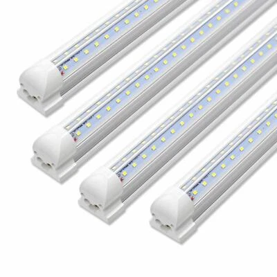 4 Pack Led Shop Lights 90W T8 8FT 6000K V-Shape Linkable LED Tube Light Fixtures - Image 1 of 4