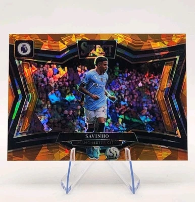 2024-25 Panini Select Premier League - Nivel de campo Savinho #225 Orange Ice Prizm Foto 1 de 2