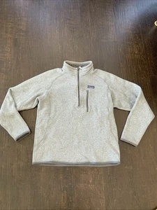 Patagonia Better Sweater 1/4 Zip Fleece Pullover Stonewash Gray Men’s Sz Large - Picture 1 of 4