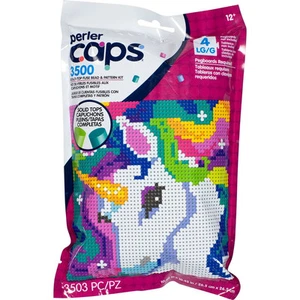 perler Caps Fuse Beads and Pattern Kit - Unicorn, Ages 12 and Up, 3503 Pcs - Picture 1 of 1