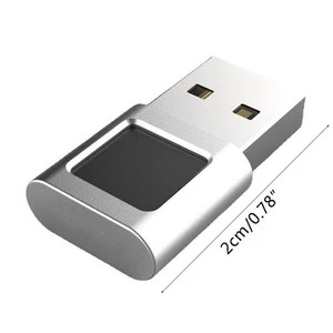 Stilvoller Metall USB Fingerabdruckleser für sichere Laptop Anmeldung (für Win - Afbeelding 1 van 8