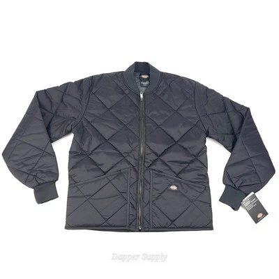 Dickies Diamond Quilted Bomber Jacket Mens Medium Winter Puffer Work Coat 61242 - Image 1 of 4