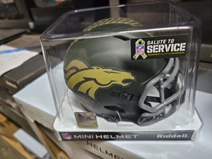 DENVER BRONCOS 2025 SALUTE TO SERVICE Mini Speed NFL FOOTBALL NEW PACKAGE - Picture 1 of 4