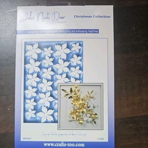 New John Next Door Metal Cutting Die Small poinsettia plate JND261 NEW - Picture 1 of 2