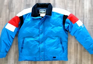 Vintage 80s Colorado Classics Blue Ski Jacket Mens Large Down Fill Shoshone - Picture 1 of 12