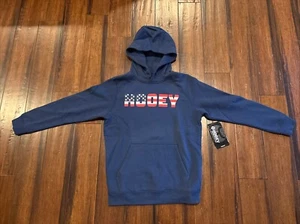 Hooey Navy Blue Sweatshirt Hoodie Youth Size Medium Hoody, USA *NWT* - Picture 1 of 8
