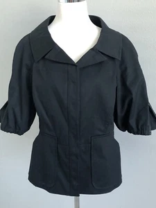 **48** PRADA hiden buttons Dress Jacket Blouse Shirt Top Tunic made in ITALY - Picture 1 of 12