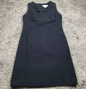 Helene Berman Womens Dress Sz 4 Black Navy Dot Sleeveless Lined EUC - Picture 1 of 15