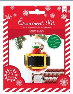 AC Christmas Ornament Kit 4/Pkg-Santa Claus Gold Foil 30 Pieces - Picture 1 of 2