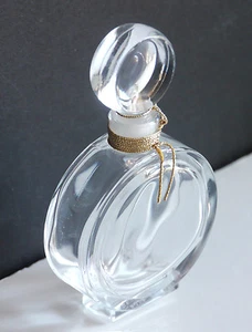 Round disk perfume bottle made in France VB2 with gold thread - Picture 1 of 8