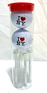 I ❤️ NY ~ Bolas de golf novedosas (2) y camisetas (6) ~ NUEVAS - Imagen 1 de 2