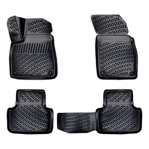 Car Floor Mats Liners For Audi Q7 2016-2025 All Season Heavy Duty 3D Auto Rugs - Foto 1 di 12