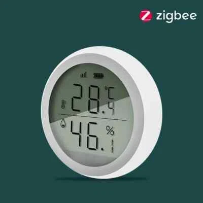 Tuya Smart Thermometer Home Indoor Temperature And Humidity Sensor LCD Display - image 1 of 4