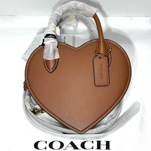 Coach Heart Bag Crossbody In Burnished Amber Glovetanned Leather CP233  NWT - Bild 1 von 13