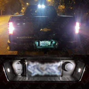 2x White License Plate Light Bulbs For 2015 2016 2017 2018 2019 Silverado Sierra - Bild 1 von 1