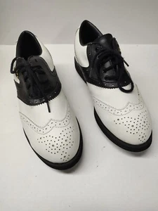 Niblick Golf Shoes Black & White Size 9.5 - Picture 1 of 11