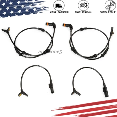 4X Sensor de velocidad de rueda ABS delantero y trasero para Mercedes Benz GL350 GL550 ML320 ML350 Foto 1 de 4