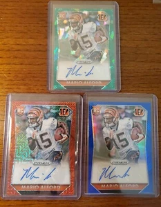 MARIO ALFORD 2015 PRIZM ROOKIE AUTO REFRACTOR 3 CARD LOT /75 /99  /199 BENGALS🔥 - Picture 1 of 1